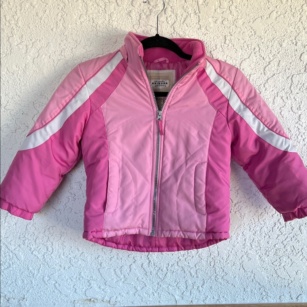 Pink and White Kids' Jacket - Picture 2 of 12